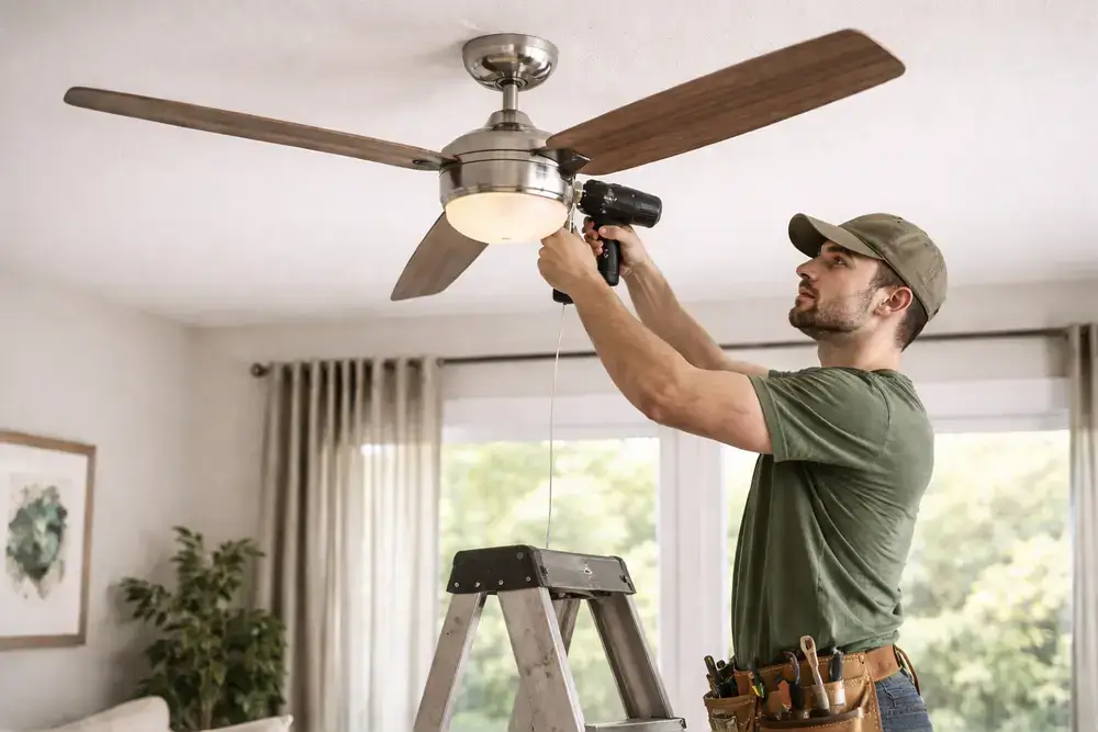 Ceiling Fan Installation in Hilton Head, SC 7 fan8